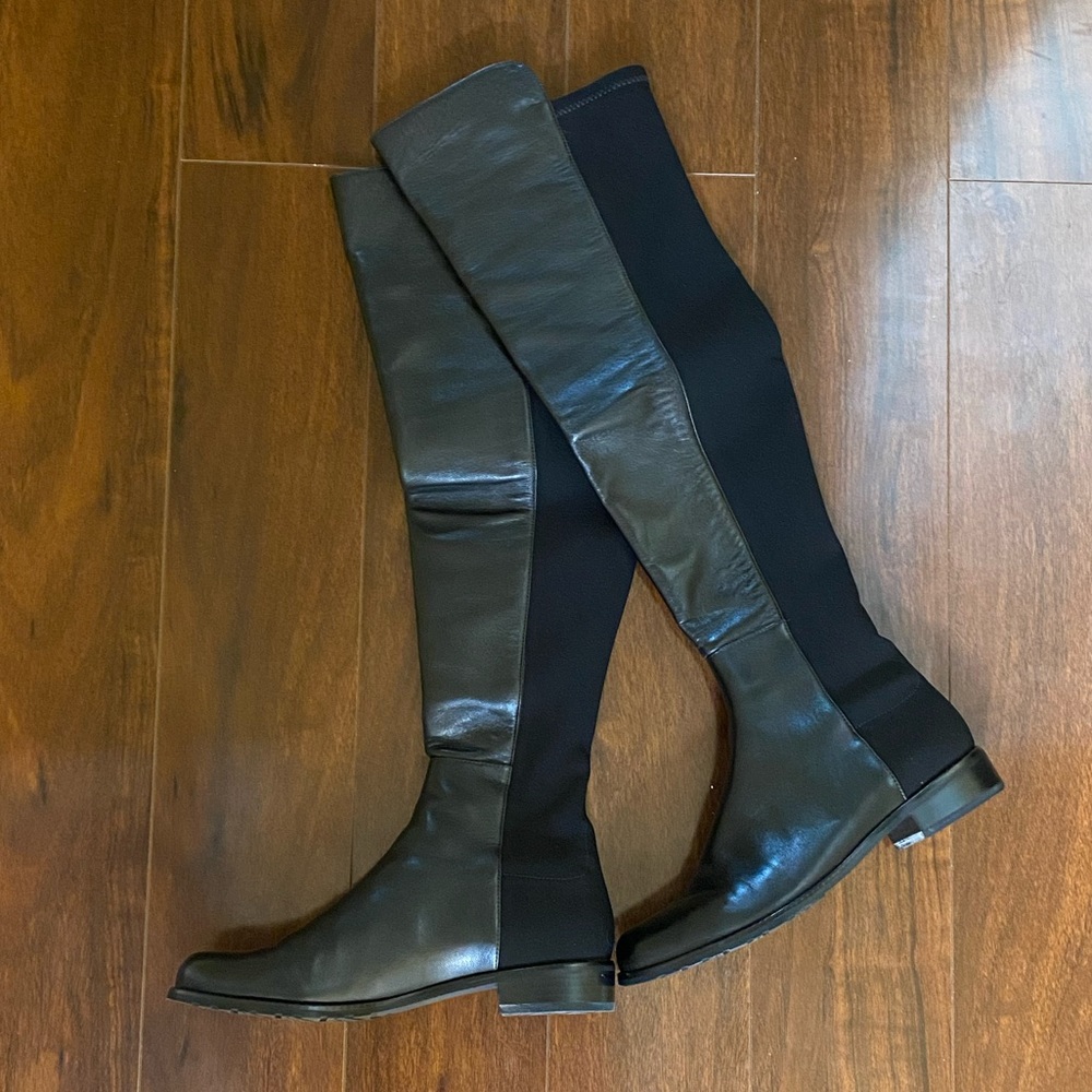 Stuart Weitzman 5050 Boot in Black Nappa